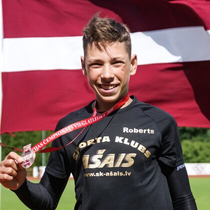 Bronza Latvijas U18 čempionātā - 1500m