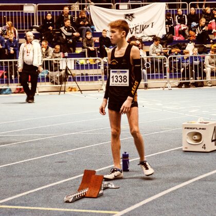 Tampere, 2020. gada martā. 300m sprints