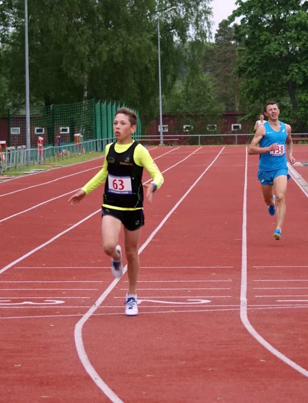 Finišs Alūksnes kausos 2019, uzvara U16 grupā 1500m ar jaunu PB 4:31,64