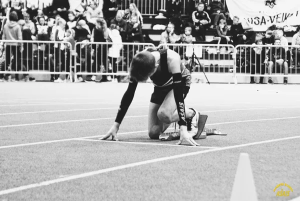 Tampere, 2020. gada martā. 300m sprints